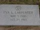 Eva Carpenter Headstone in Rosehill Cemetery OK