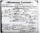 Marriage Record 1883