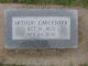 Arthur Carpenter Headstone in Rosehill Cemetery, Armore, OK