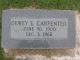 Dewey Carpenter Headstone in Rosehill Cemetery, Armore, OK