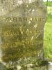 Headstone in Pieratt Cemetery #1 in Ezel, Morgan Cty., KY.